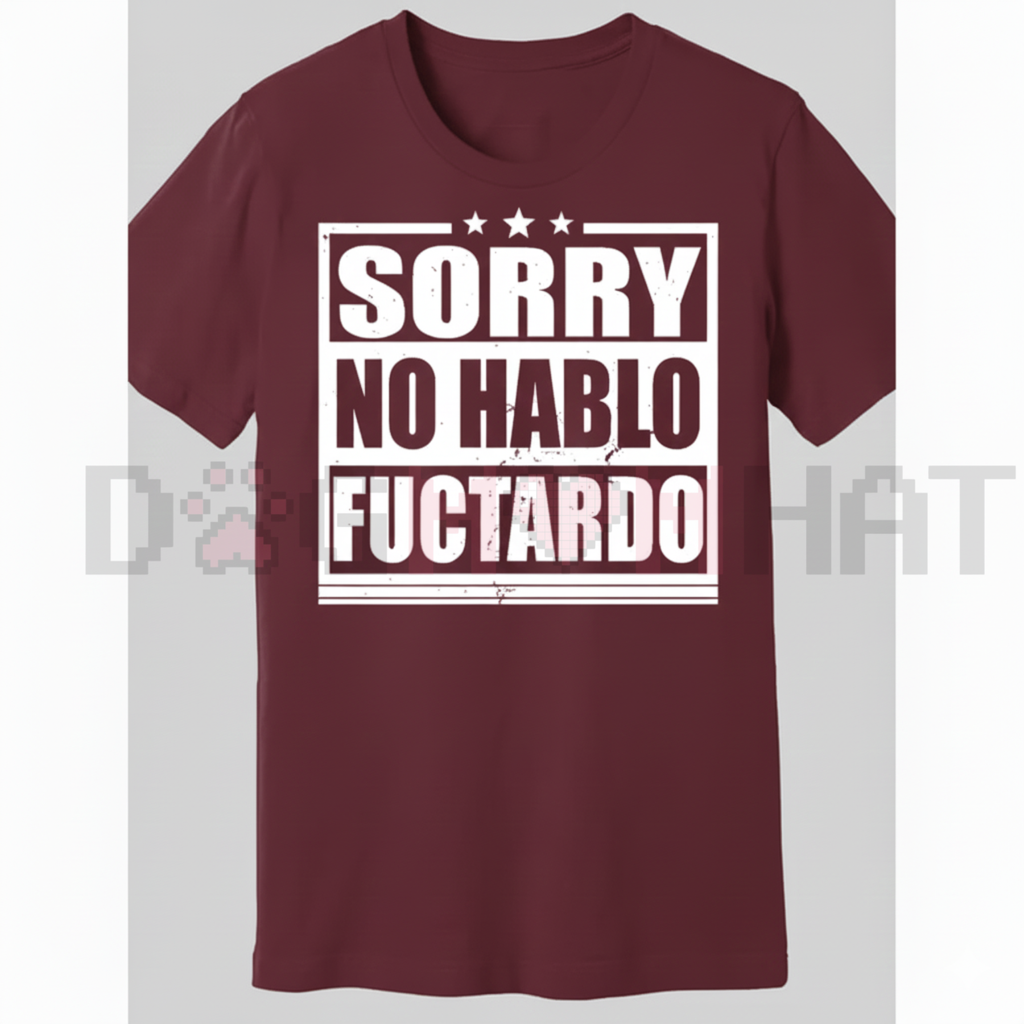 "Sorry No Hablo Fuctardo" Funny T-Shirt