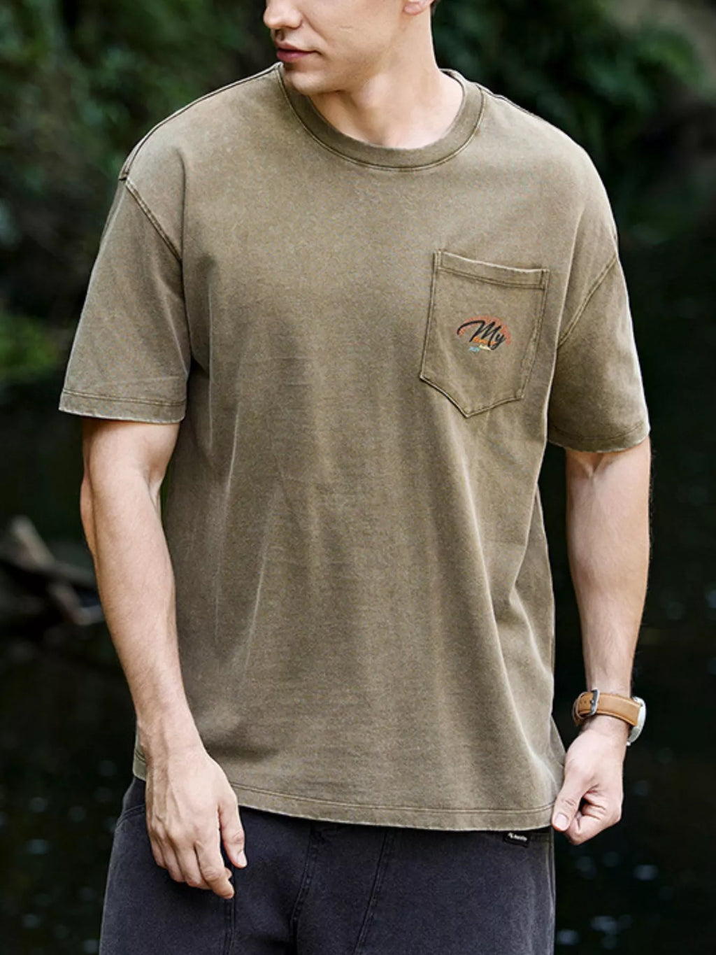 Men's Plus Size Outdoor Fishing Graphic Relaxed Fit T-Shirt