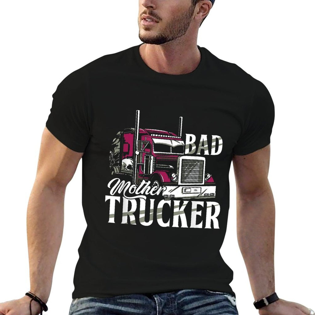 Truck Trucker Highway 18 Wheeler Delivery  Graphic-printed T-Shirt