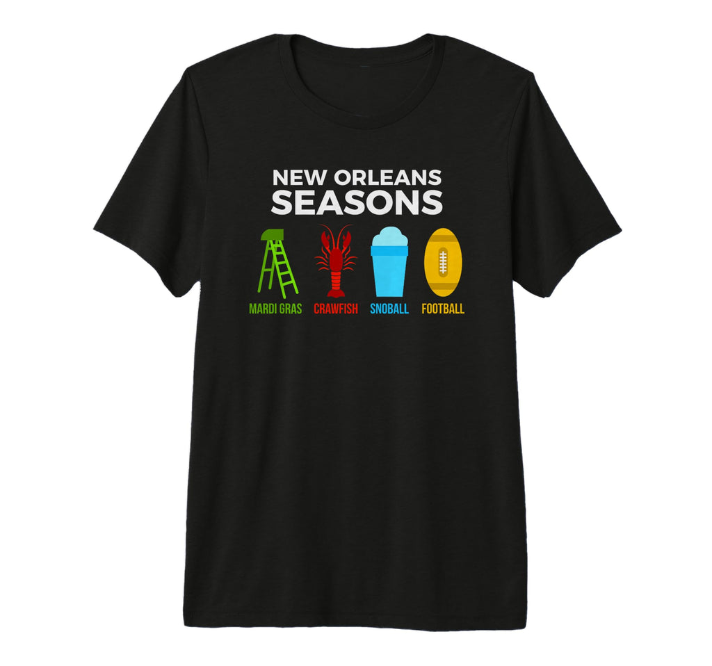 New Orleans Seasons Mardi Gras Snoball T-Shirt - Graphic Print Men Women