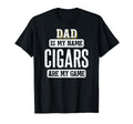 Funny Cigars Gift Dad Fathers Day T-Shirt - Custom Art Print for Adults