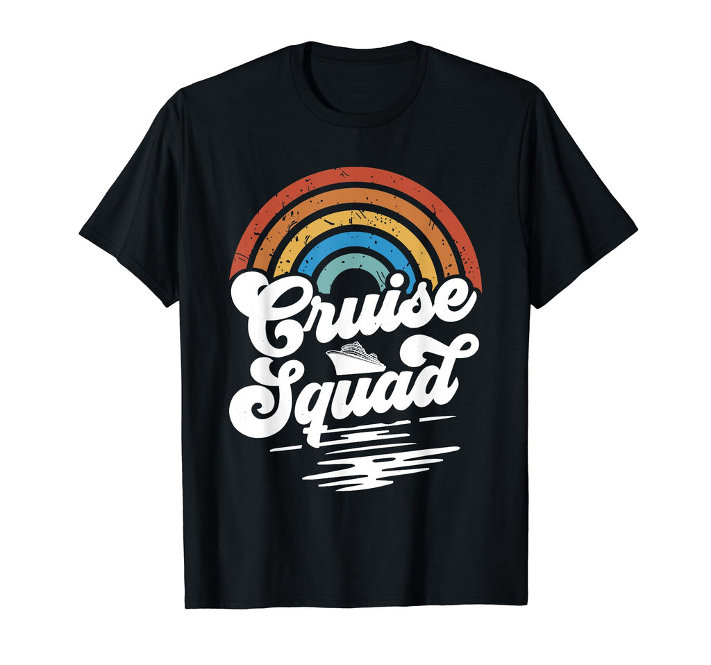 Cruise Graduation Trip Groovy Rainbow T-Shirt - Custom Art Print Men Women
