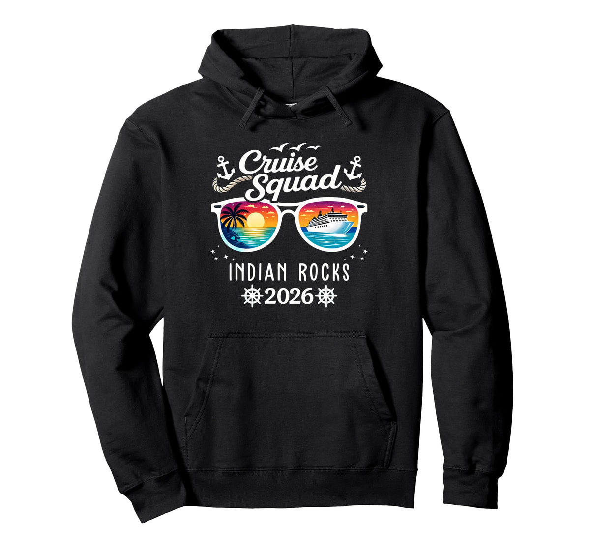Fun Cruise Squad 2026 Indian Rocks Hoodie - Fun Novelty Design for Adults