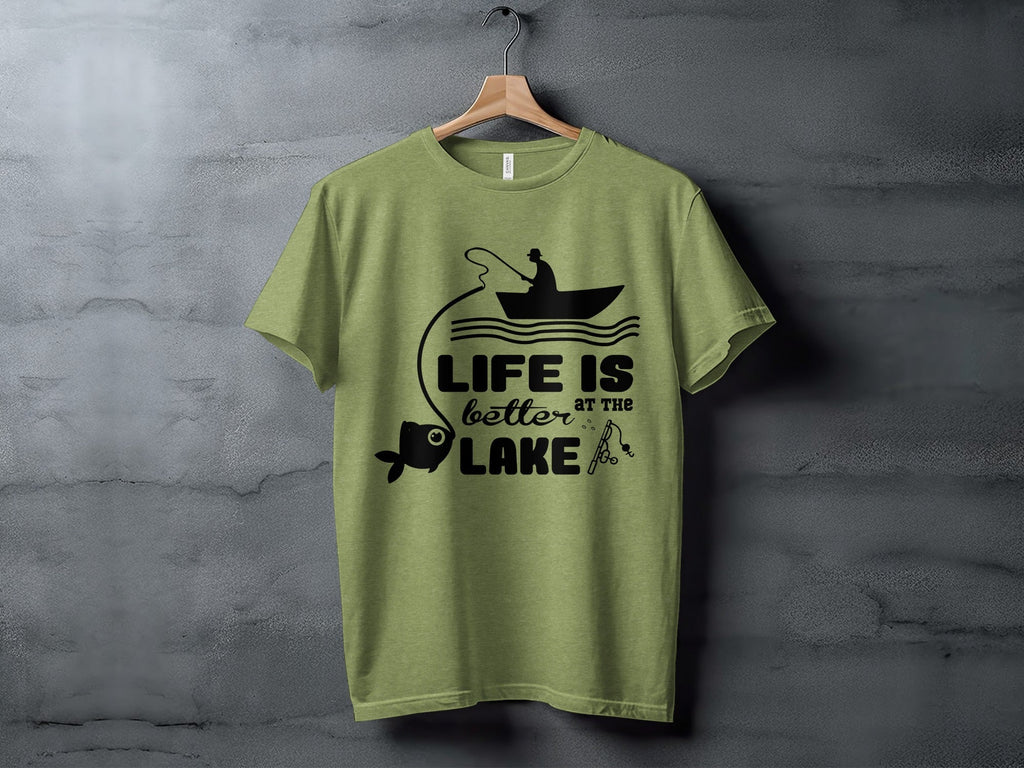 Life Is Better At The Lake Fishing Adventure Graphic T-Shirt