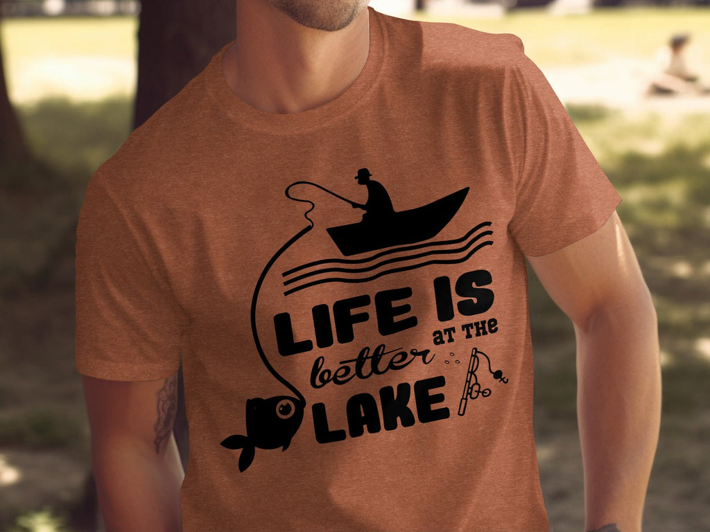 Life Is Better At The Lake Fishing Adventure Graphic T-Shirt