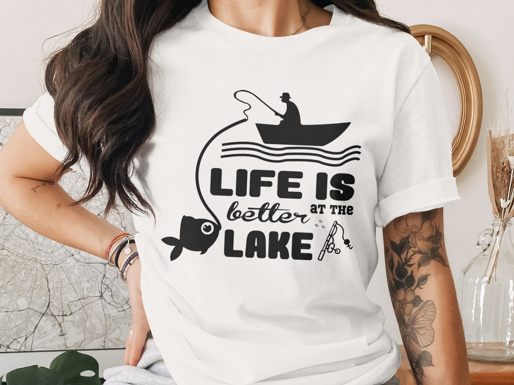 Life Is Better At The Lake Fishing Adventure Graphic T-Shirt