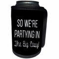 3dRose Tory Anne Collections Quotes - Bachelorette Party Bridesmaid T Shirt Tank Top New Orleans Party Big Easy - Can Cooler Bottle Wrap (cc_292517)