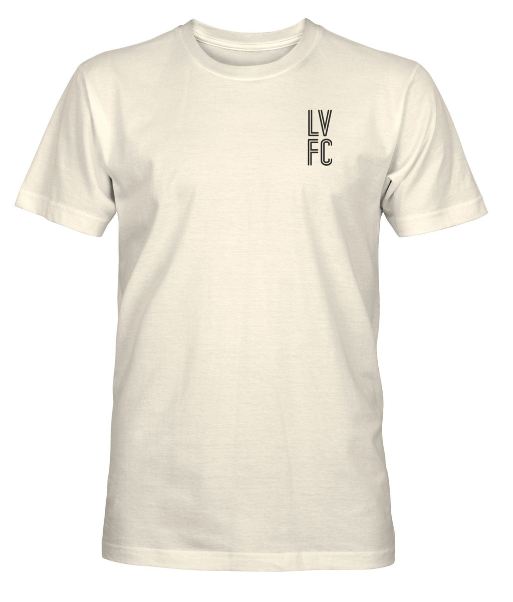 Las Vegas Lights Big Logo Heavyweight Cotton T-Shirt- Natural
