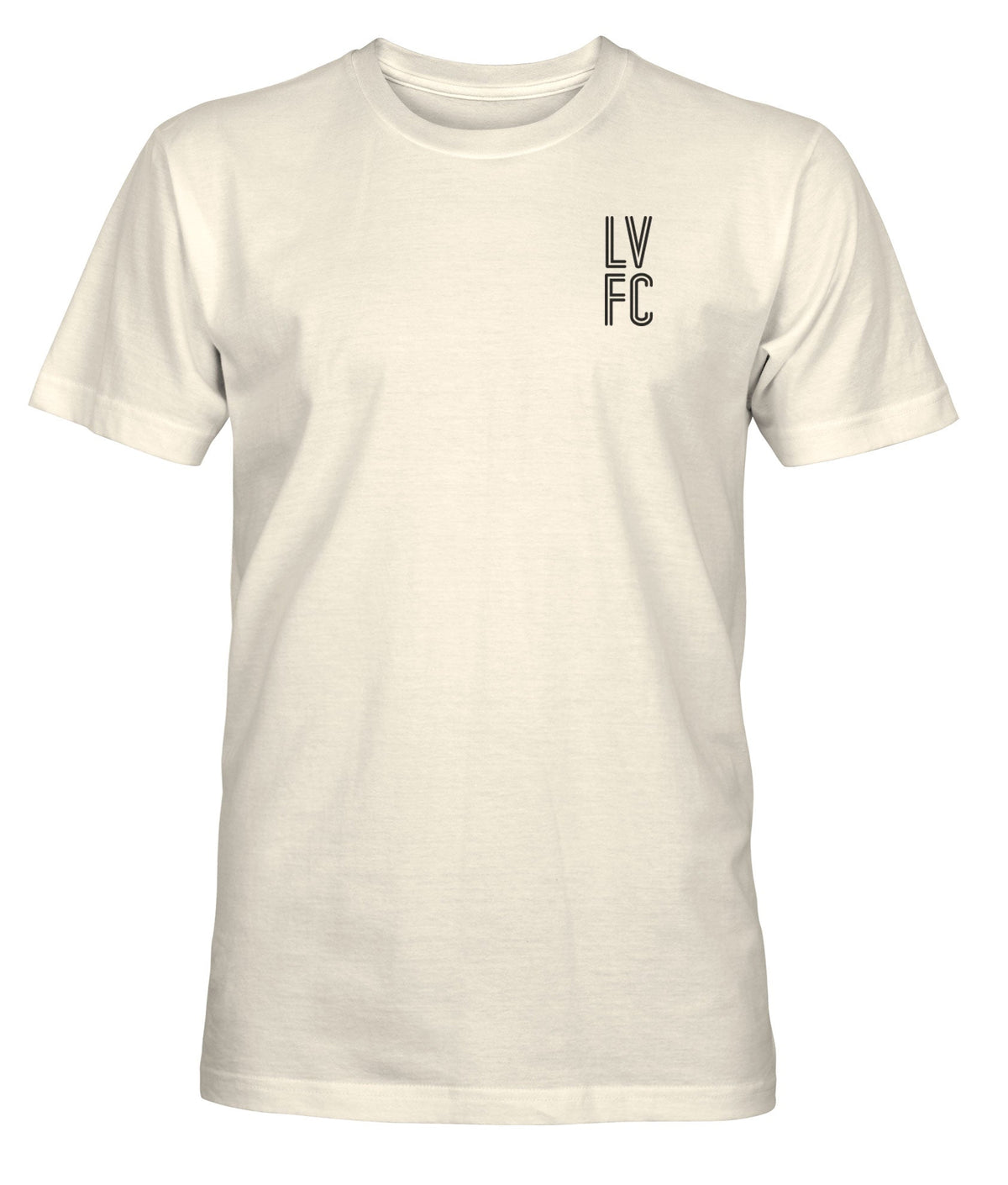 Las Vegas Lights Big Logo Heavyweight Cotton T-Shirt- Natural