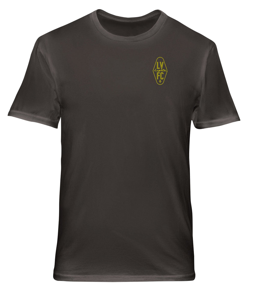 Las Vegas Lights Skyline Soft Wash Cotton T-Shirt - Graphite