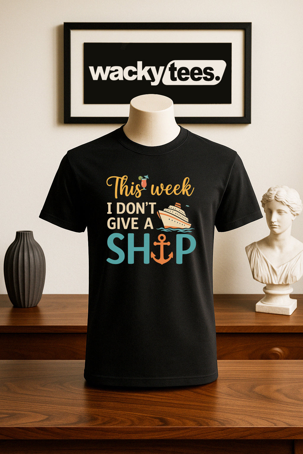 This Week I Dont Give a Ship Cruise Cruising Vacation Graphic Tee Shirt