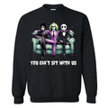 You Can’t Sit With Us Halloween T-Shirt – Funny Horror Character-Inspired Graphic Tee, Unisex Spooky Season Shirt