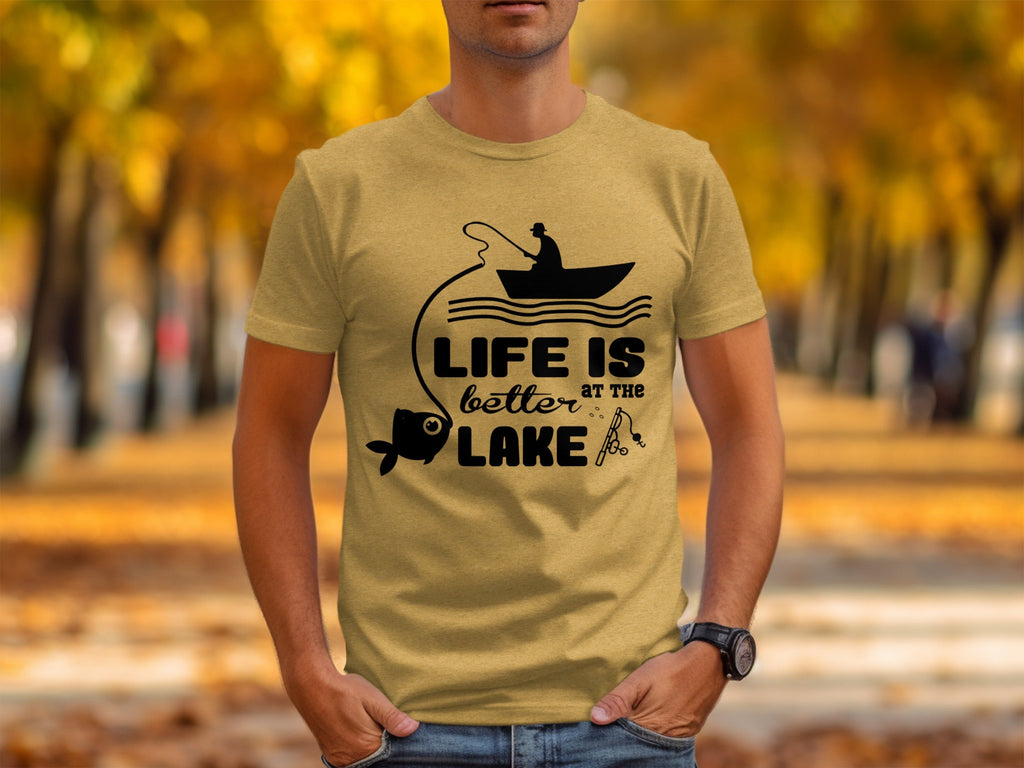 Life Is Better At The Lake Fishing Adventure Graphic T-Shirt